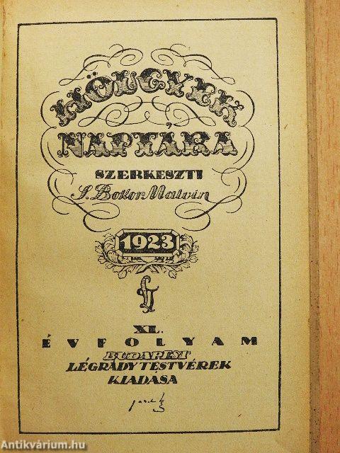Hölgyek Naptára 1923.