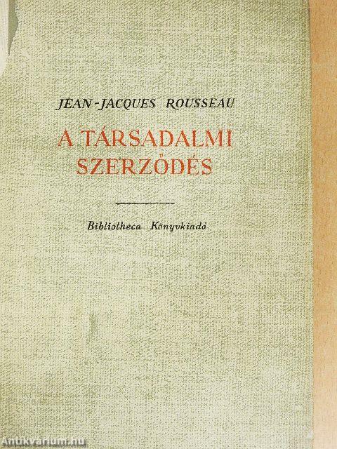 A társadalmi szerződés