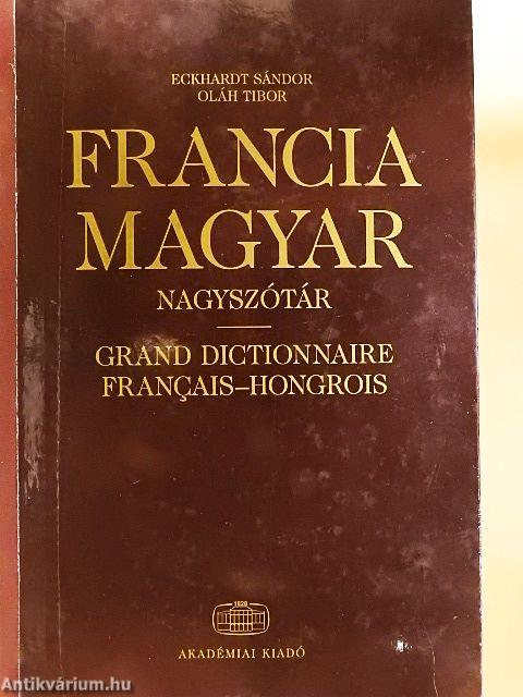 Francia-magyar nagyszótár