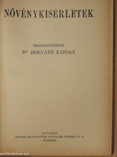 Növénykisérletek