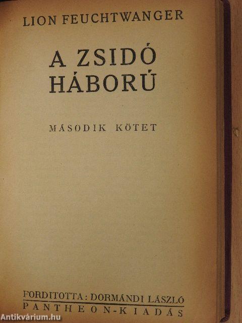 A zsidó háború I-II.