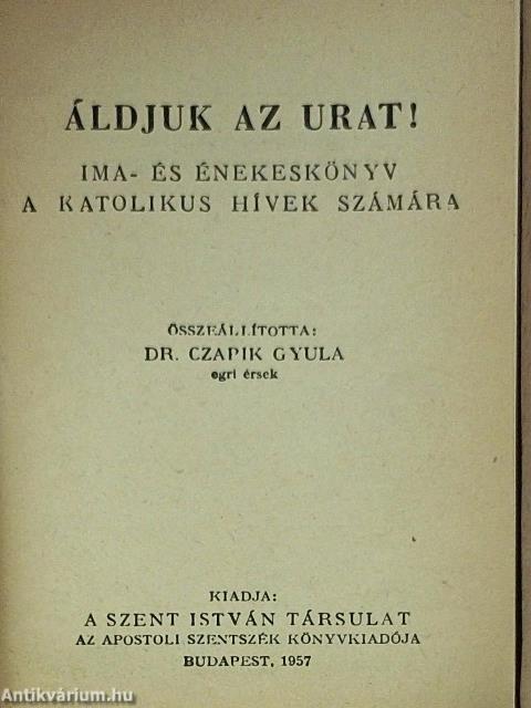 Áldjuk az Urat!