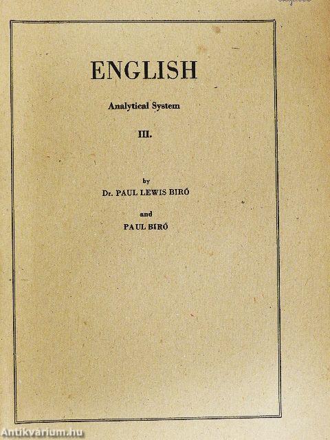 English III.