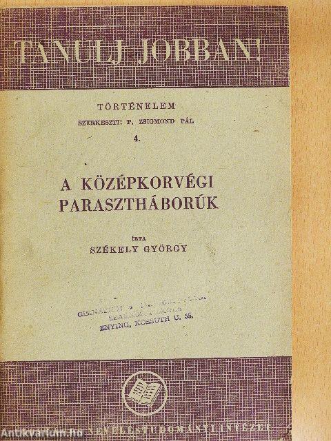 A középkorvégi parasztháborúk
