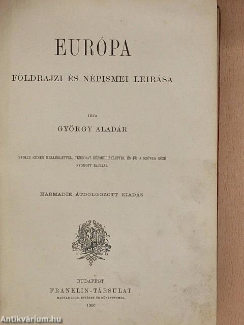 A föld és népei IV.