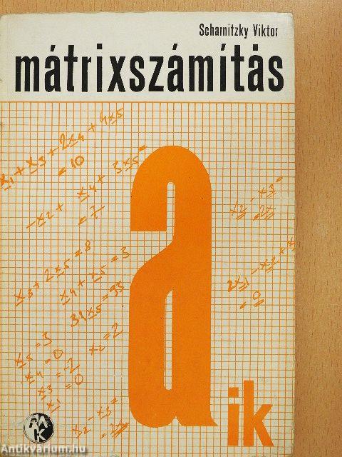 Mátrixszámítás