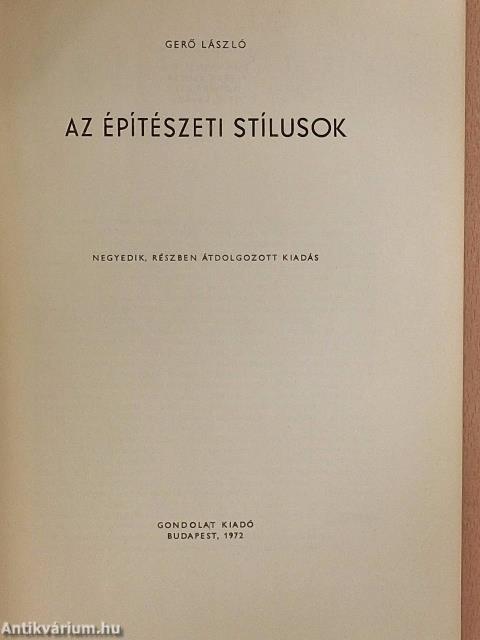 Az építészeti stílusok