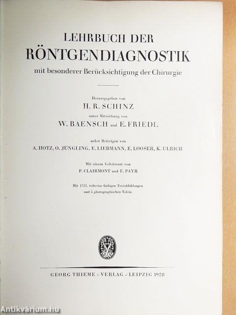 Lehrbuch der Röntgendiagnostik