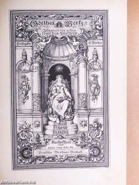 Goethes Werke V. (gótbetűs)