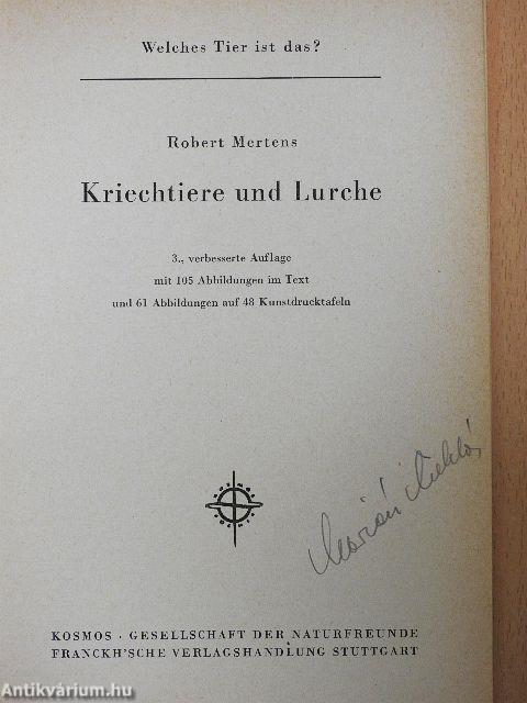 Kriechtiere und Lurche