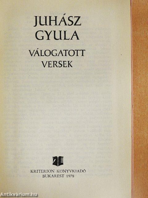 Válogatott versek