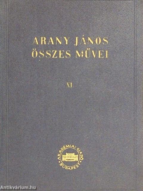 Arany János összes művei XI.