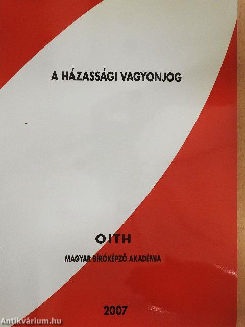 A házassági vagyonjog