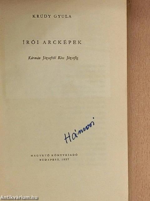 Írói arcképek I-II.