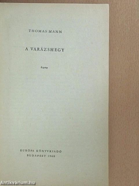 A varázshegy I-II.