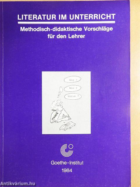Methodisch-didaktische Vorschläge für den Lehrer
