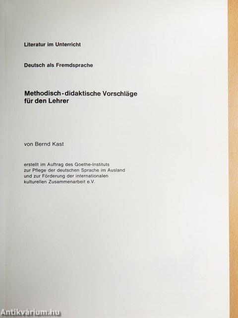Methodisch-didaktische Vorschläge für den Lehrer