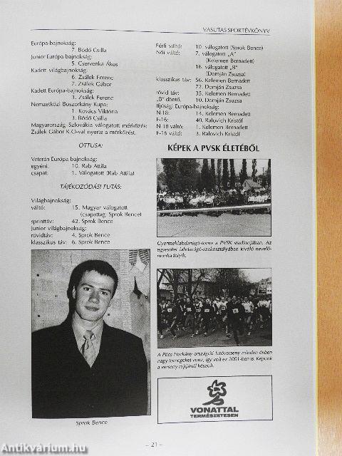 Vasutas sportévkönyv 2002