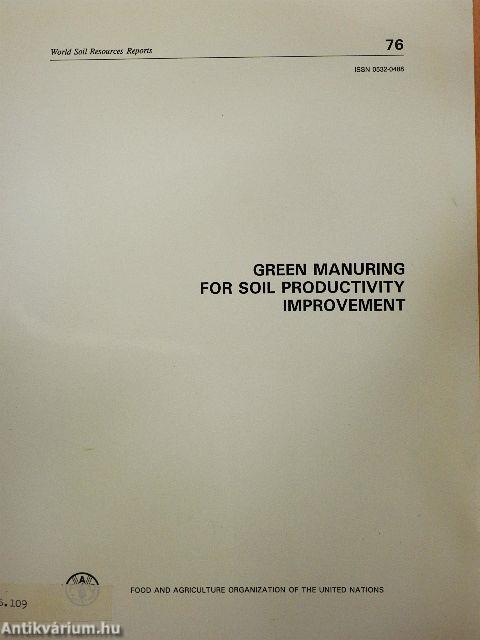 Green Manuring for Soil Productivity Improvement