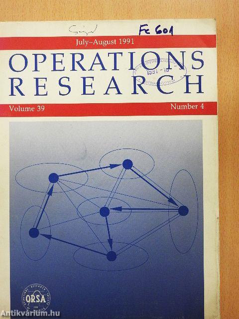 Operations Research July-August 1991