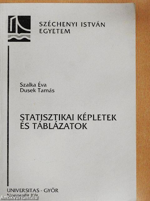 Statisztikai képletek és táblázatok