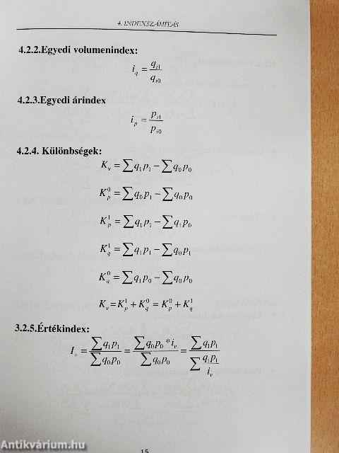 Statisztikai képletek és táblázatok