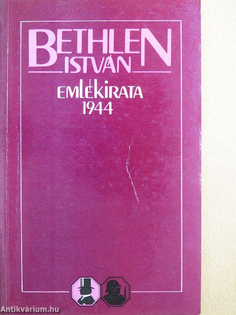 Bethlen István emlékirata