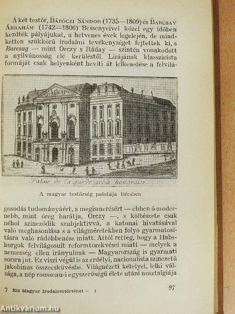 Kis magyar irodalomtörténet