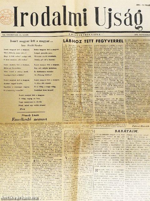 Irodalmi Ujság 1956. november 2.
