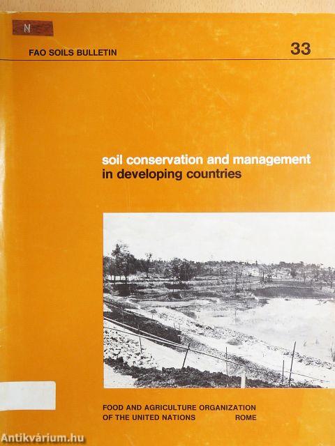 Soil conservation and management in developing countries