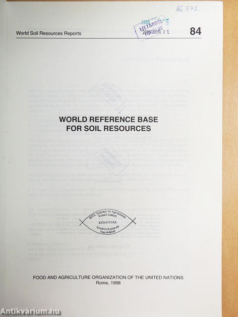 World Reference Base for Soil Resources