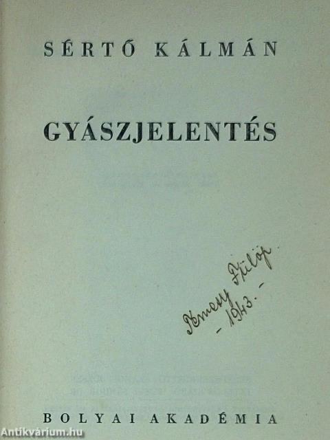 Gyászjelentés