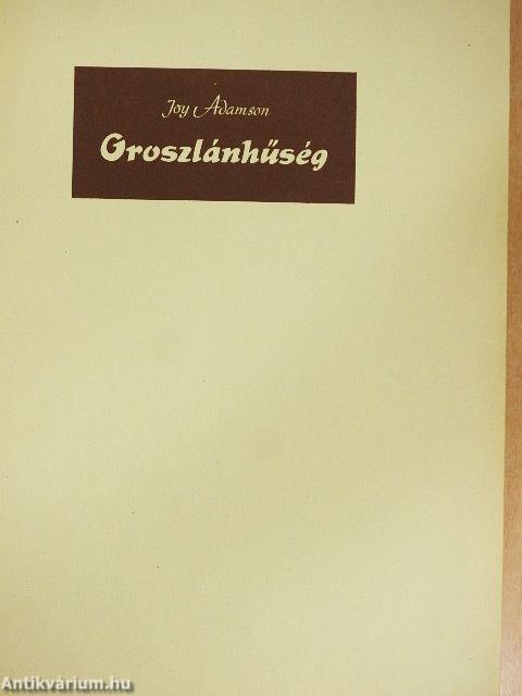 Oroszlánhűség