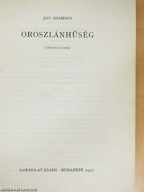 Oroszlánhűség
