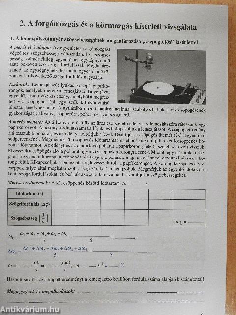 Fizika munkafüzet 11-12.