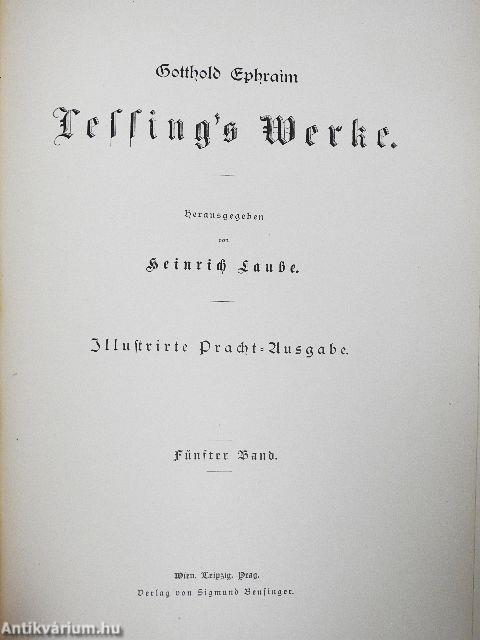 Lessing's Werke IV-V. (gótbetűs)