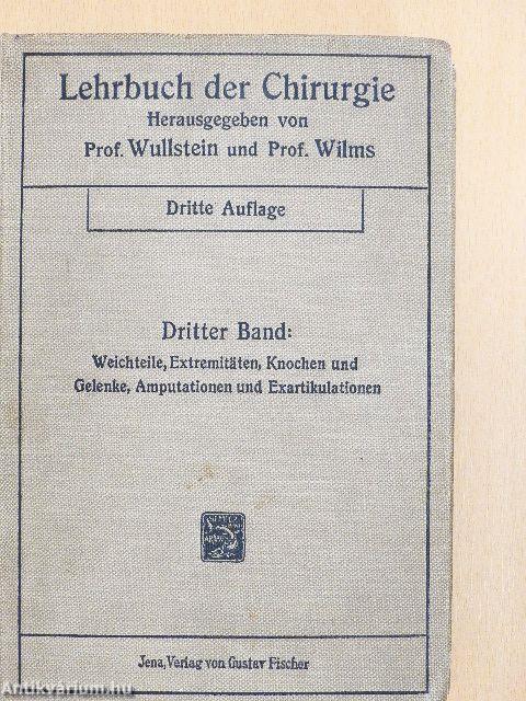 Lehrbuch der Chirurgie III.