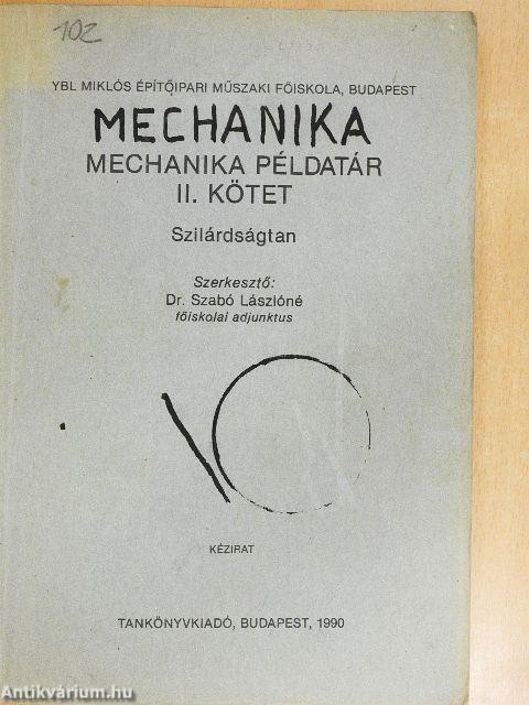 Mechanika példatár II.
