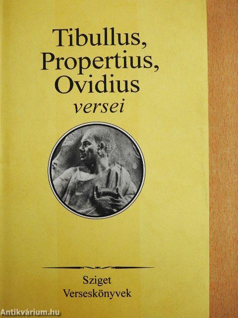 Tibullus, Propertius, Ovidius versei