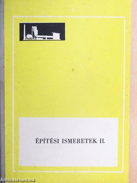 Építési ismeretek II.