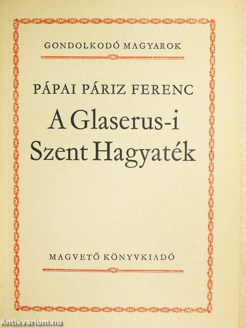 A Glaserus-i Szent Hagyaték