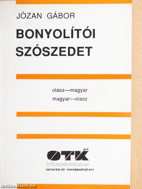 Bonyolítói szószedet