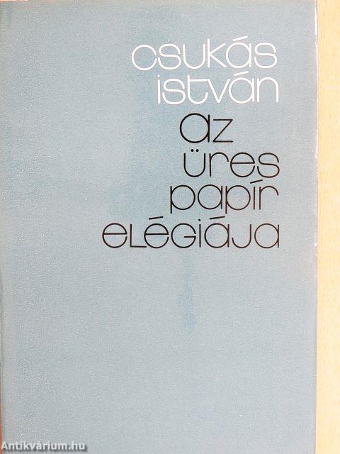Az üres papír elégiája