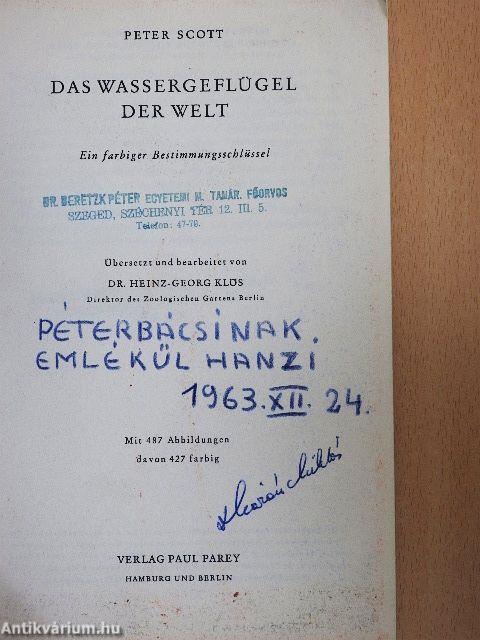 Das Wassergeflügel der Welt