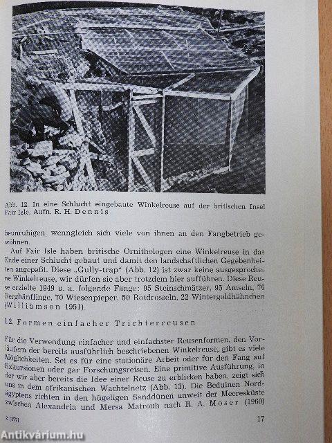 Vogelfang und Vogelberingung II.