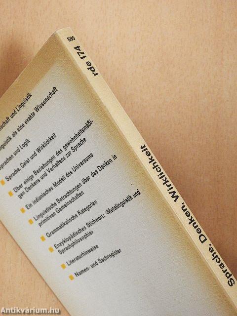 Sprache Denken Wirklichkeit