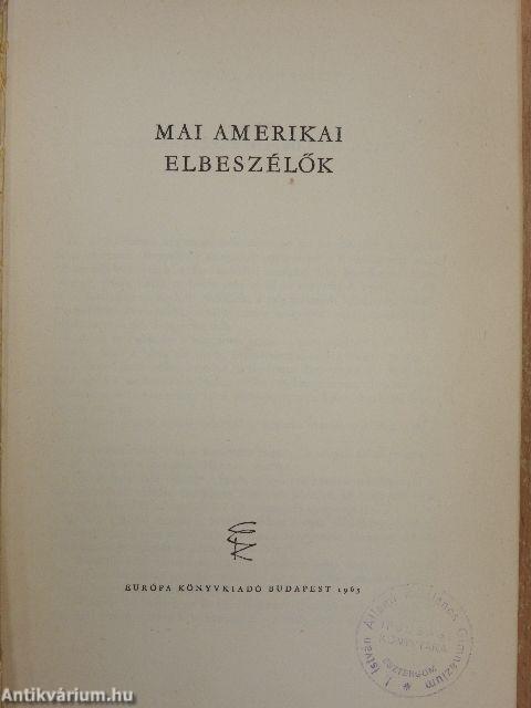 Mai amerikai elbeszélők