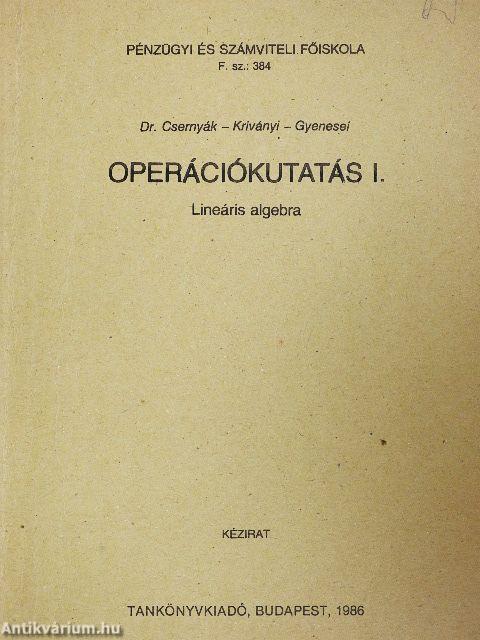 Operációkutatás I.