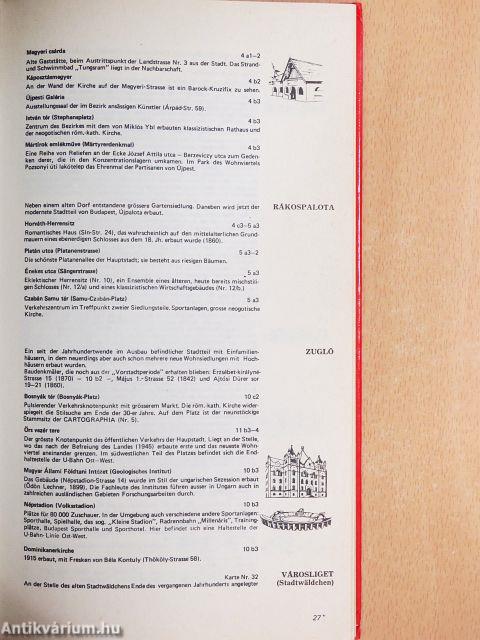 Stadtführer und Atlas Budapest