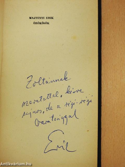 Örökösök (dedikált példány)